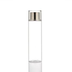 Wholesale Round Shape Plastic Screw Cap Bottles PET Empty Skincare Suit Transparent from china suppliers