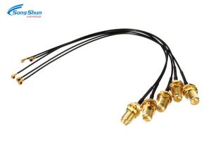 Wholesale Copper RF Cable Assemblies IPX U.Fl To RP-SMA Female Pigtail 1.37 Antenna WiFi from china suppliers