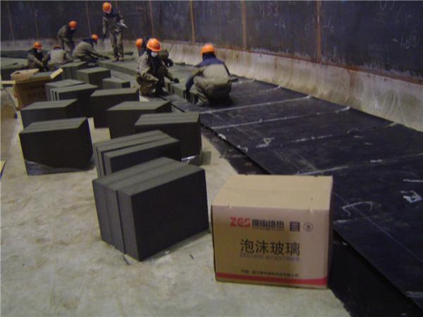 Fire Protection Cellular Glass Board Insulation , Foam Glass Thermal Insulation