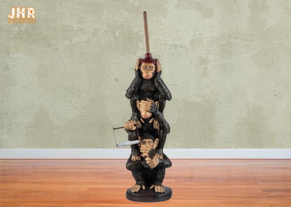 Toilet Paper Holder Antique Polyresin Statue Figurine Decorative Resin Monkey