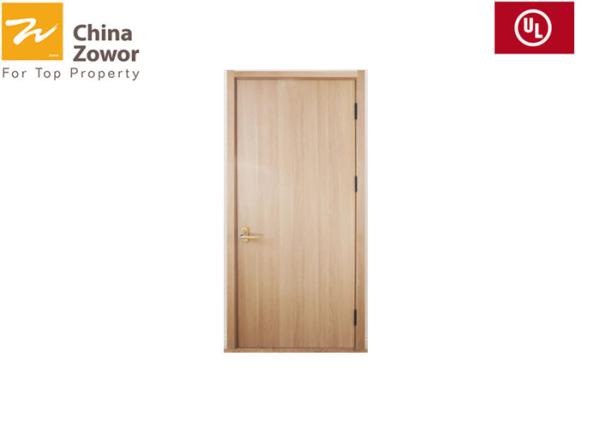 BS Standard Red Color HPL Finish 45mm THK Fire Rated Interior Door For Hotel/