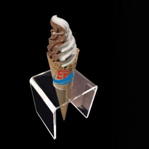 China Plexiglass holder transparent acrylic display rack for ice cream cone on sale