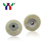 Offset SM102 Printing Machine Spare Parts White Hard Bristle Brush Wheel