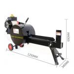 Portable Wood Log Splitter 7 Ton Firewood Electric Splitting Machine