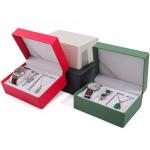 Multi Function Sleek Faux Leather Watch Storage Case Adaptable Storage Jewelry