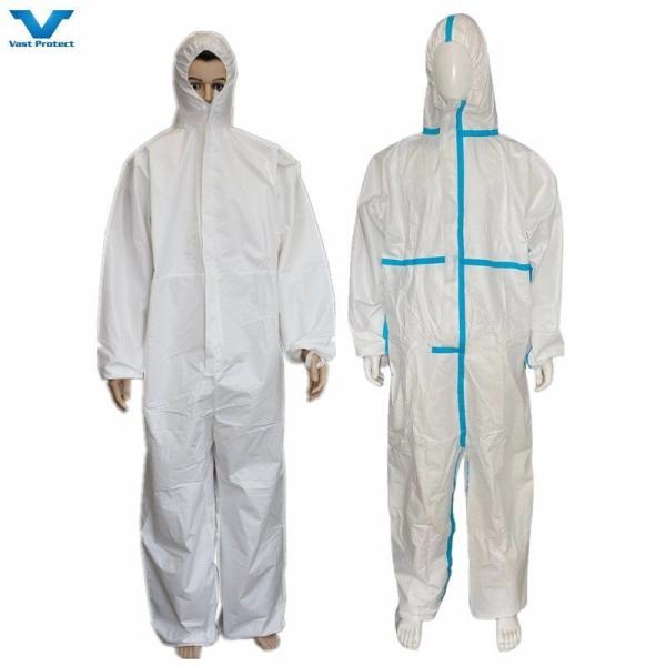 Normal Thickness White Disposable PP Nonwoven Polypropylene Coverall General