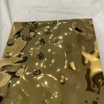 Decorative Color Sheet Mirror Gold 302 304 304l Water Corrugated Stainless Steel