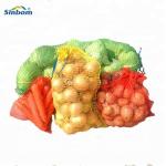 Customized PE Kindling Wood Mesh Net Sacks Raschel Orange Bags For Vegetables