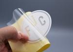 Custom Clothing Silicone Heat Transfer Labels With White Cut Out Logo