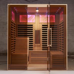 Wholesale Far Infrared Indoor Sauna Room Wood Dry Steam 1800x1500x2000mm from china suppliers
