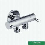 15L/Min Wall Mounted Chrome Plated Brass Angle Valve
