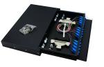 Drawer Custom Fiber Optic Cable Assemblies , 19 Inch 24 Port Fiber Rack Mount