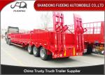 50-120T Low Bed Trailers , 50-120 T Q345B Steel Material Lowbed Semi Trailer