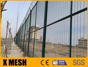 Wholesale Anti Cut Fence With Concertina Razor Wire 3.5m High Heavy Gauge Small Hole For Prison from china suppliers
