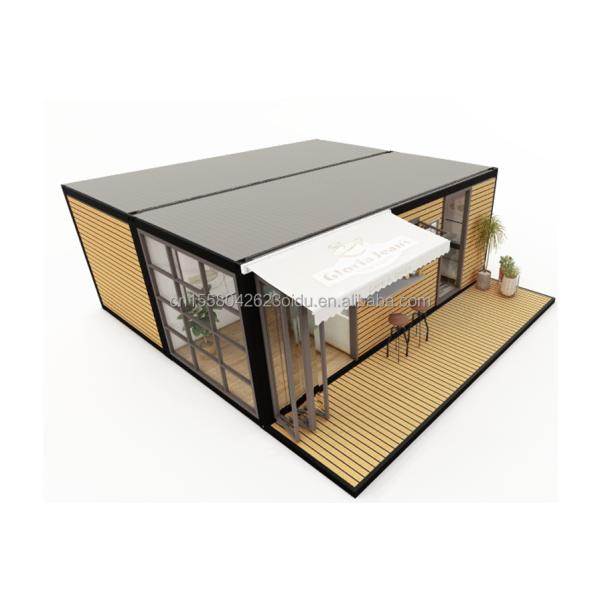 Hotel Accommodation 2024 Style Luxury Prefabricated Portable Tiny House with 50/75/100mm Wave Sandwich Panel Walls and Design