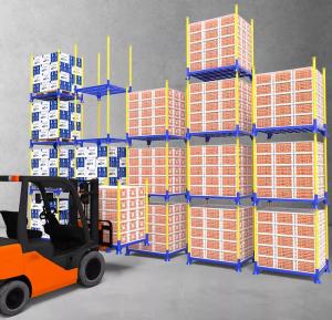 Wholesale High Capacity Metal Cold Room Storage Rack , Warehouse Stacking Rack System from china suppliers