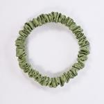 Woman Girls Skinny Hair Scrunchies Silk Satin Small Ponytail No Damage Breakage