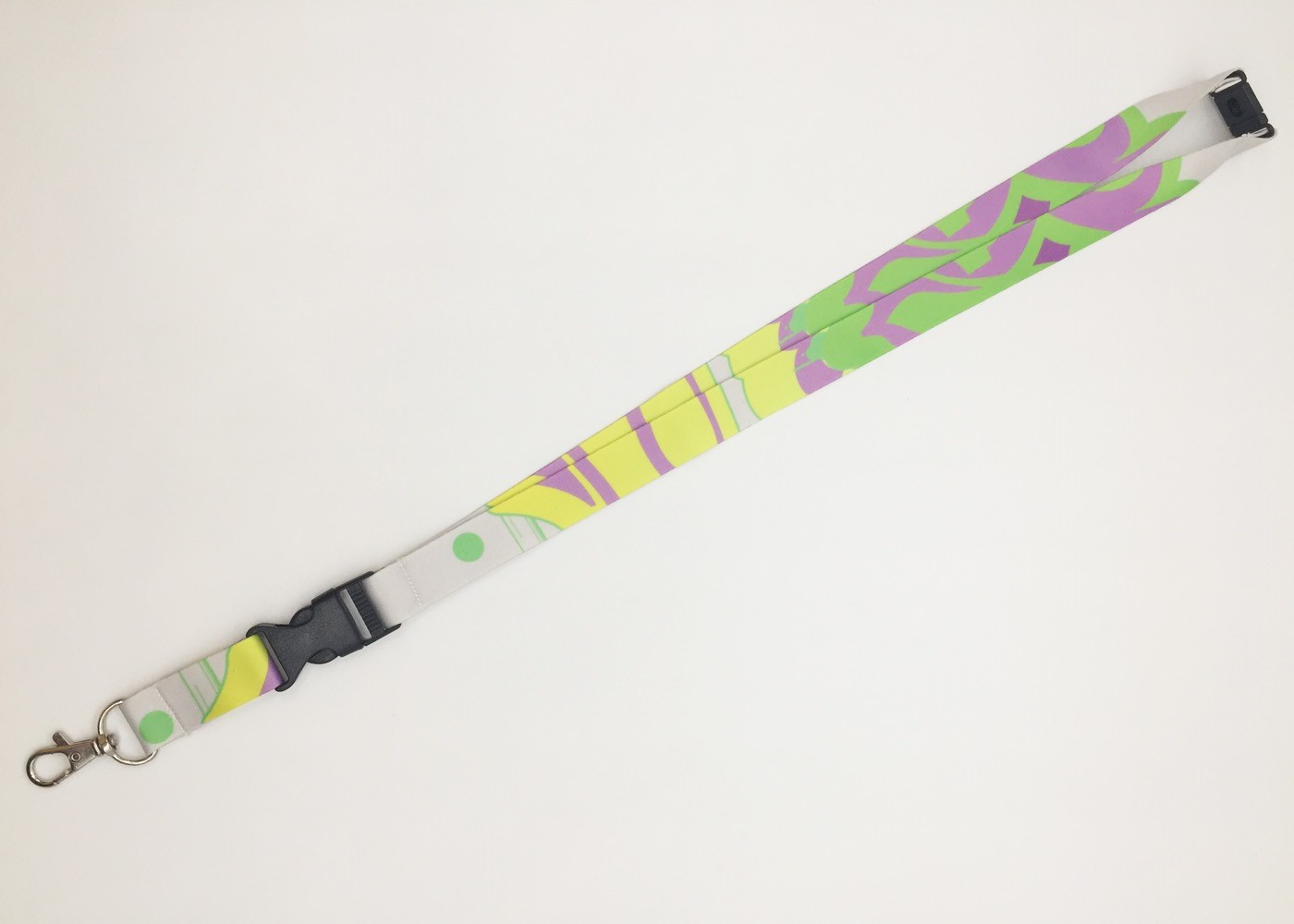 personalized polyester lanyards with Beautiful landscape with detachable buckle