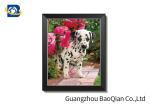 Lovely 3d Animal Picture With Black Frame , Lenticular 3d Stereograph Printing