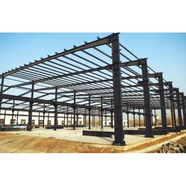 Gable Frame Metal Structure Building , Prefabricated Steel Structure Construction