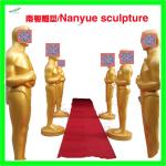customize size party decoration large golden oscar statue as decoration statue