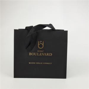 Wholesale Promotional Suitable Price Square Bottom Customized Paper Bags With Drawstring For Gift / Garment / Shopping from china suppliers