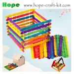 Natural wood color, asst colors wooden craft sticks with holes for hobbies and