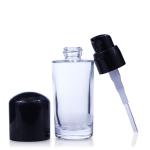 Matte Pump Cap Liquid Foundation Glass Bottle 35ml