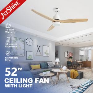 Wholesale Home Ceiling Fan with Lights 1stshine 100% Copper Winding Wire and Dimmer Support from china suppliers