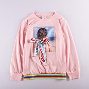 Wholesale 2 Color 65% Polyester 30% Bavlna 5% Elastane Girls Pullover from china suppliers