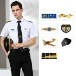 100% Cotton Custom Airline Pilot Uniform Captain Work Clothes Uniform Customer
