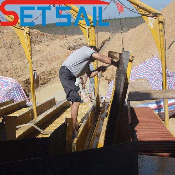 Land Gold Diamond Mining Machinery with Vibration Chute