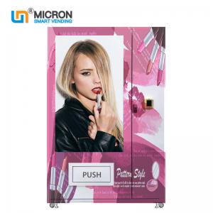 China Custom Pink Lipstick Vending Machine 55 Inch Touch Screen For Shopping Mall on sale