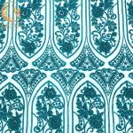 Tulle Lace Green Beaded Sequin Embroidery Fabric For Dress Making
