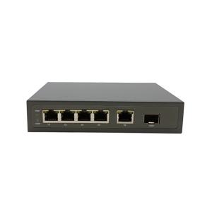Wholesale ZC-2006P PoE Switch 4 POE Ports 1 GE SFP+5*GE RJ45 Switching Capacity 12G DC Or AC from china suppliers