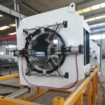Vacuum Calibrating Pre-Insulated Pipe Extrusion for Municipal Water & Heating