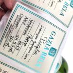 Custom Wine Label Premium Texture Paper Wine Bottle Packaging Labels UV Printing