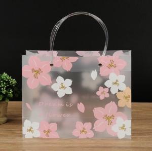 Wholesale Transparent PVC Boutique Branded Shopping Bag Custom PP Plastic Handbag from china suppliers