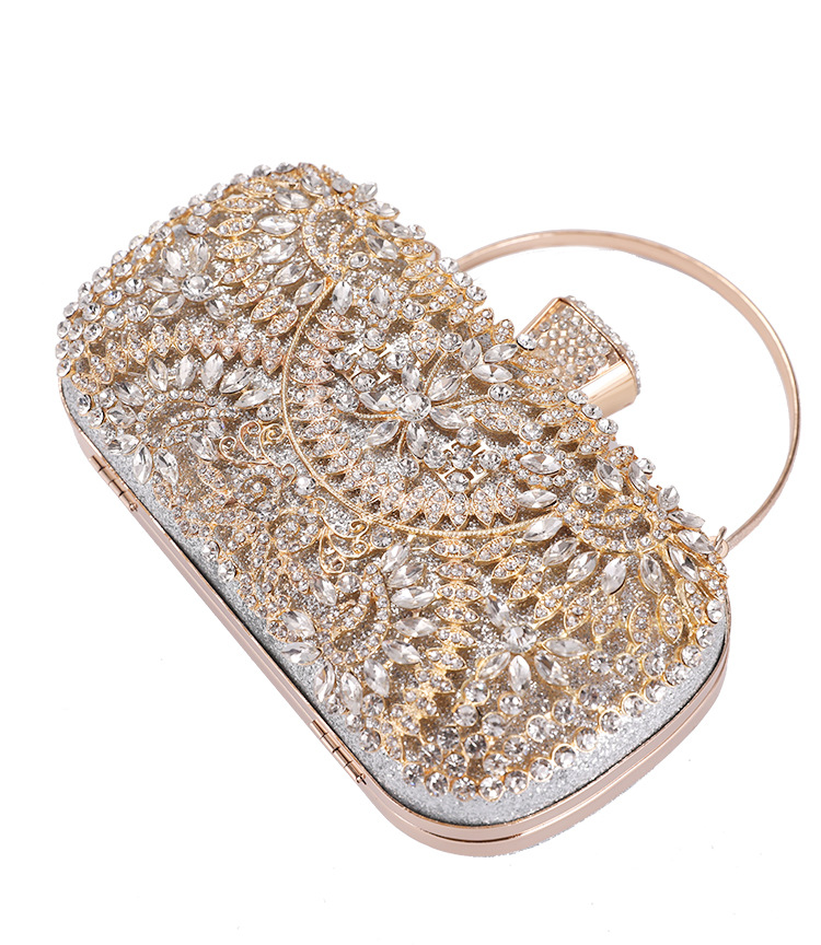 GoldenChic Shiny Party Bridal Evening Daily Clutch Handbag for a Touch of Glamour