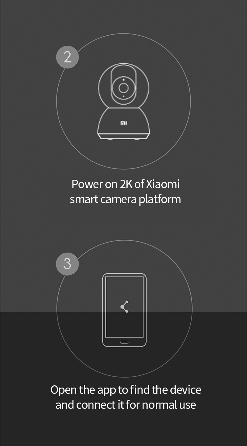 Xiaomi Mijia Mi 360 Home Security Camera 2K 1296P WiFi Night Vision Wireless Webcam AI Smart IP Camcorder Protect Home S