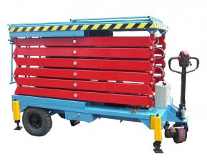 Wholesale 14M Mobile Hydraulic Scissor Lift with Motorized Device Loading Capacity at 450Kg from china suppliers