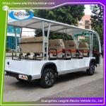 11 Seater Electric Car 72V 7.55KW Dry Battery Tour Bus With Small Box For Hotel
