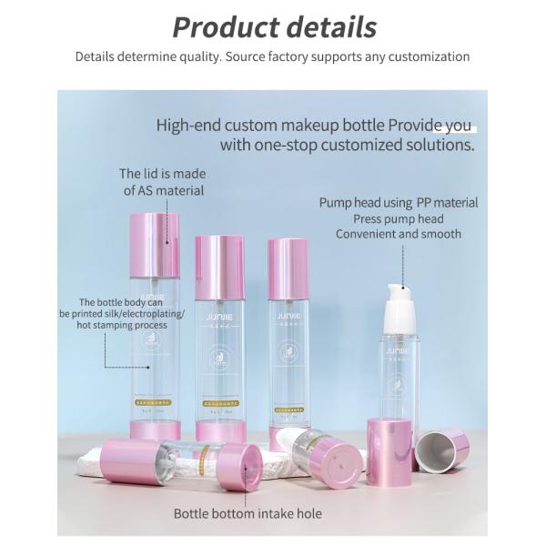 20ml 30ml Cosmetic Packaging Set Airless Pump Cream Jar And Essence Bottle For Luxury Skincare