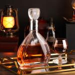 Transparent Round Empty Flint Glass Liquor Wine Whisky Vodka 50ml Capacity for