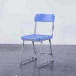 Grey Color Student Desk And Chair Set / Classroom Desk And Chair