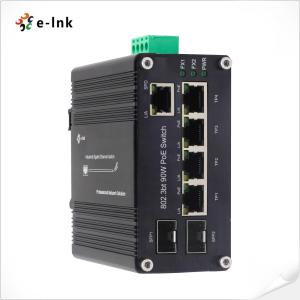 Wholesale PoE Switch 4 Port 10/100/1000T 802.3bt 90W + 1-Port Gigabit RJ45 + 2-Port 100/1000X SFP from china suppliers