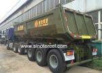 3C Approval Tri Axle Semi Tipper Bulk Tipping Trailers Hydraulic System