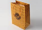 Nylon Handle Decorative Gift Packing Bags With Gold Foil Hot Stamp And Dot