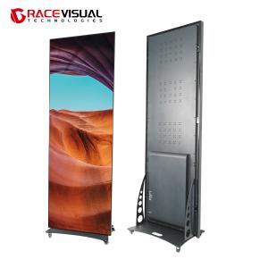 Wholesale P2.5 Indoor Vertical Movable Poster Display Screen Full-Color Commercial LED Advertising Billboard Panel Support Pictures / Videos from china suppliers