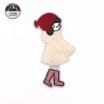Cute Girl's Characters with Umbrella Towel Embroidery Patch Wholesale Cheap and